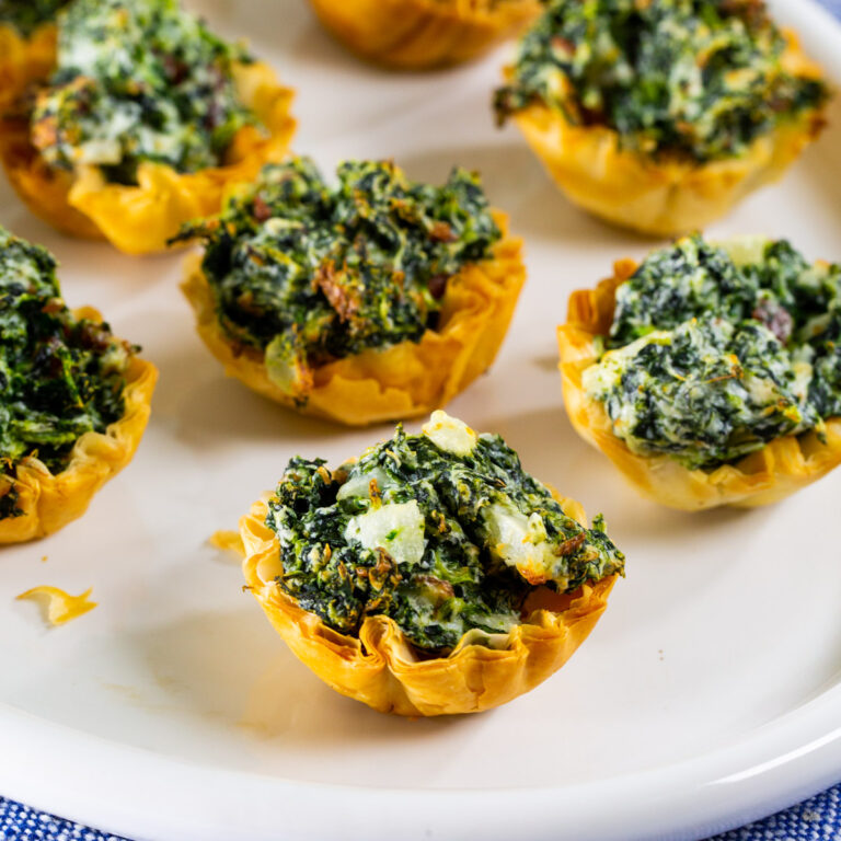 Air Fryer Spinach Phyllo Cups