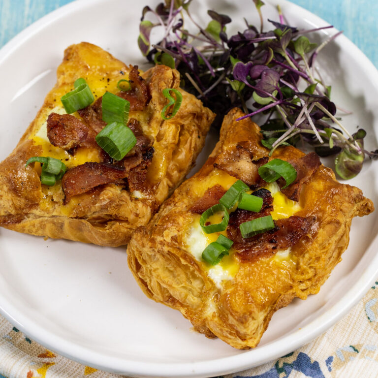 Air Fryer Bacon Egg & Cheese Pastry