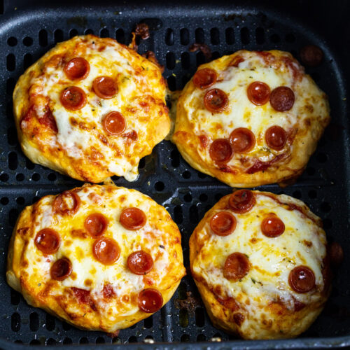 Mini Air Fryer Biscuit Pizzas