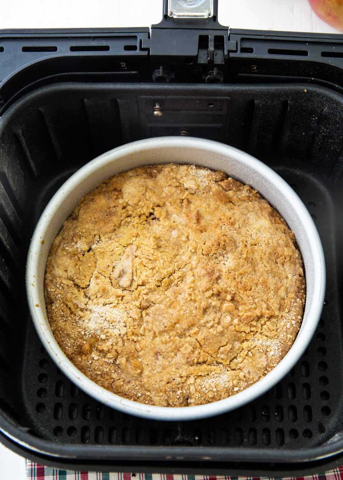 Coffee Cake in air fryer.
