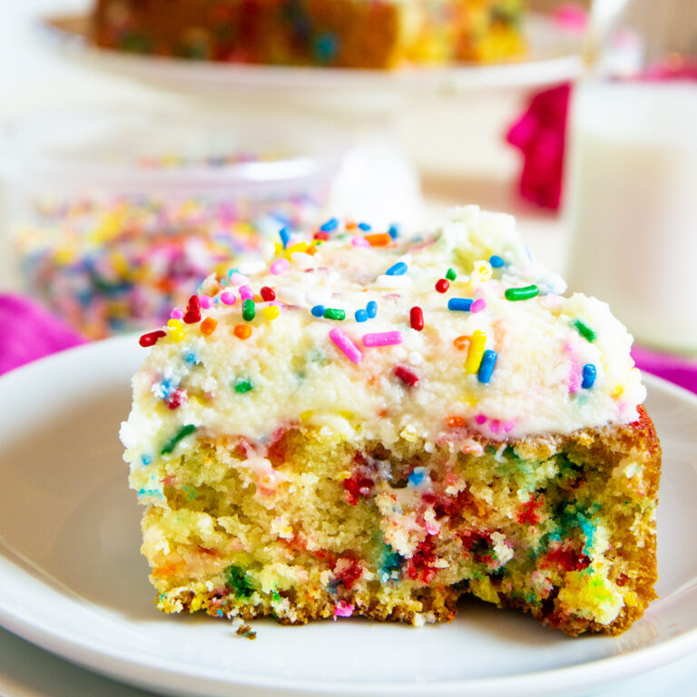 Air Fryer Funfetti Cake