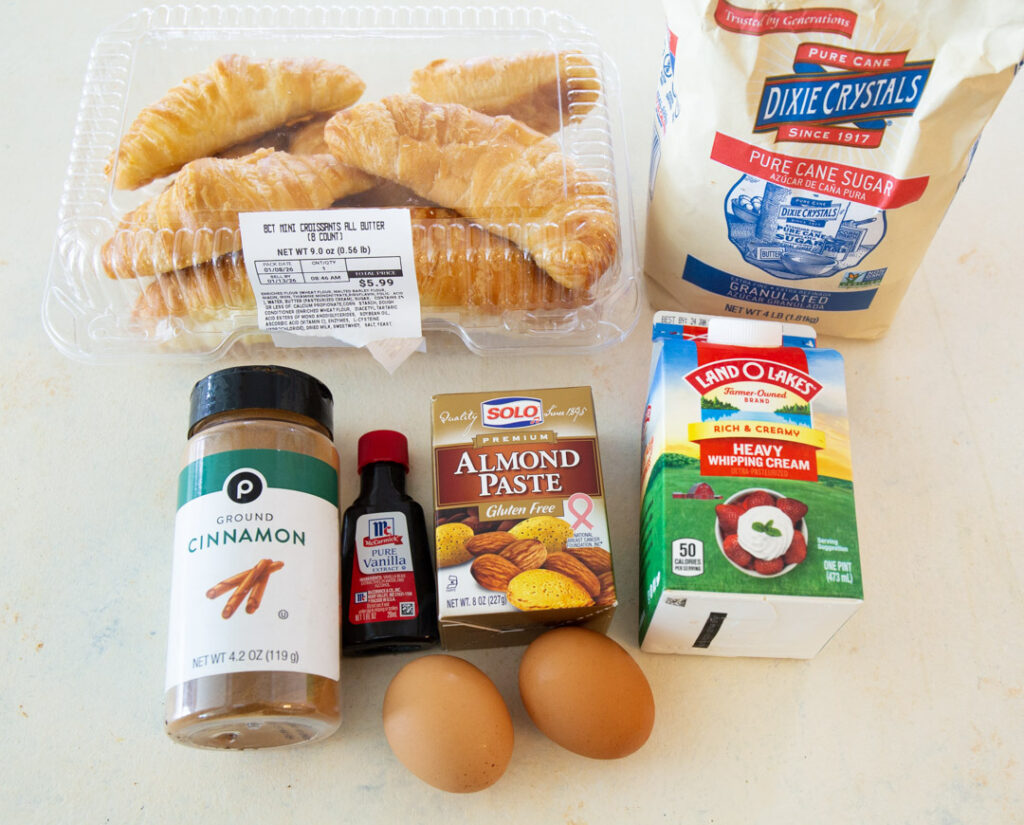 Ingredients needed for the recipe.